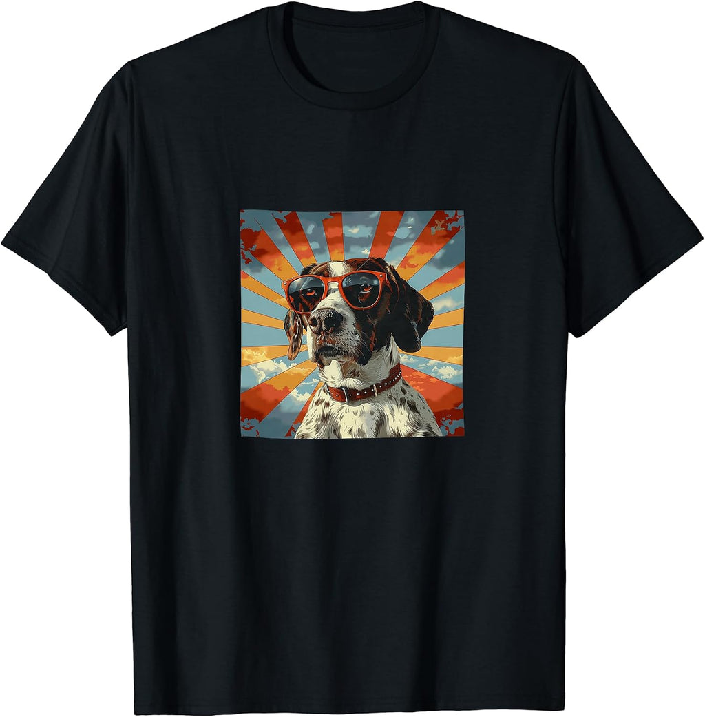German Shorthaired Pointer Sunglasses Retro Merch - Adult & Kids T-Shirts, Sweatshirts & Hoodies apparel design preview 1