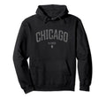 Chicago Illinois Distressed Illinois Hoodie - Minimalist Print for Adults - T-Shirt, Sweatshirt, Hoodie