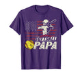 Softball Papa Us Flag Gifts Papa T-Shirt - Streetwear Style Men Women - T-Shirt, Sweatshirt, Hoodie