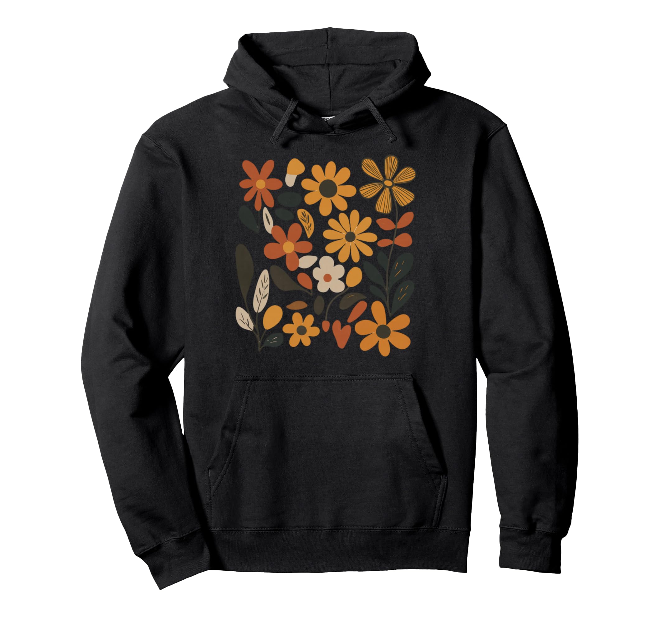 70S Hippie Flower Power Aesthetic Hoodie - Aesthetic Graphic Unisex - T-Shirt, Sweatshirt, Hoodie