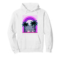 Aesthetic Vaporwave Outfits Rhino Vaporwave Hoodie - Novelty Apparel Unisex - T-Shirt, Sweatshirt, Hoodie