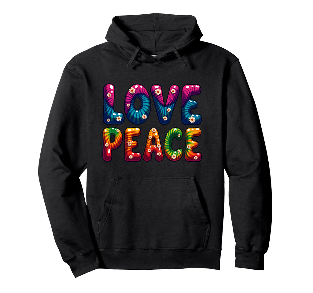 60S 70S Flower Power Groovy Love Peace Hoodie - Graphic Print for Adults - T-Shirt, Sweatshirt, Hoodie