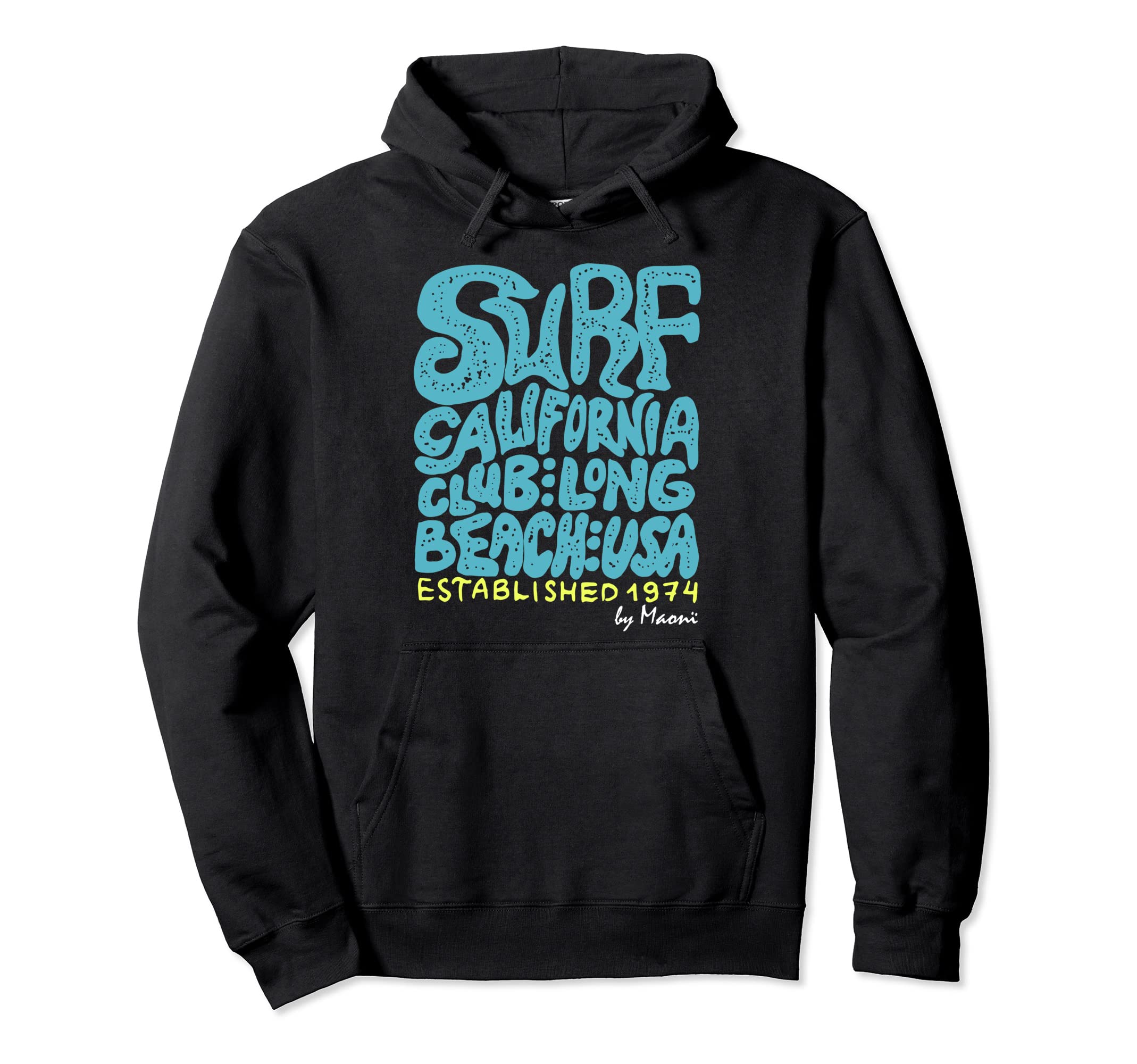 Ocean Surf Club California Surfer Wave Hoodie - Trendy Graphic for Adults - T-Shirt, Sweatshirt, Hoodie