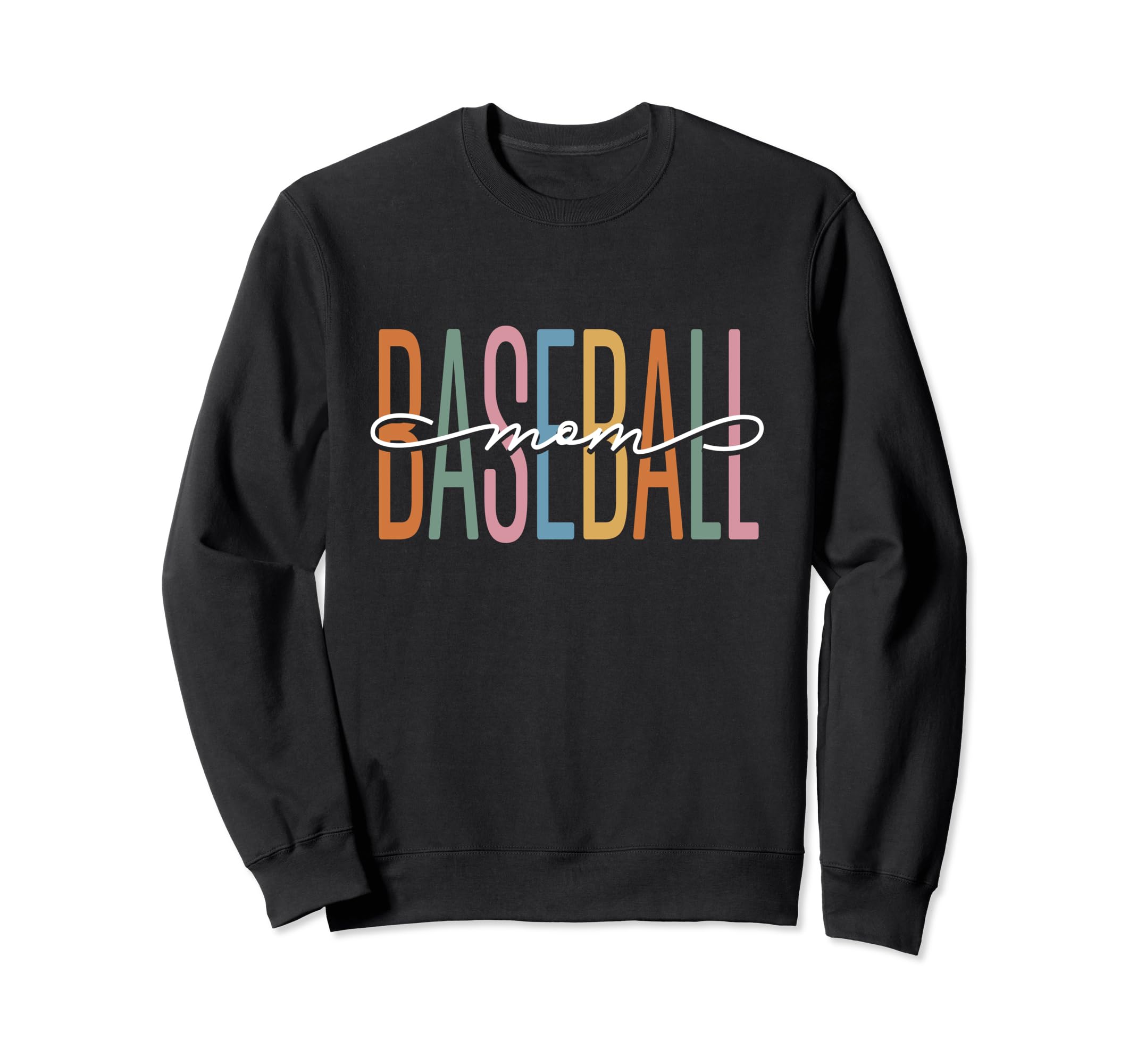 Baseball Mom Sports Sweatshirt - Minimalist Print for Adults - T-Shirt, Sweatshirt, Hoodie
