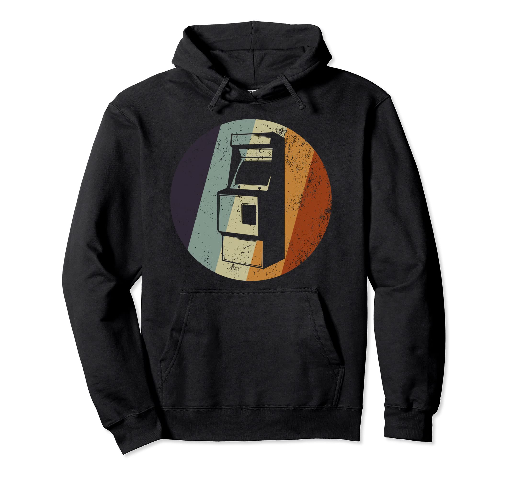 80S Arcade Hoodie - Fun Novelty Design for Adults - T-Shirt, Sweatshirt, Hoodie