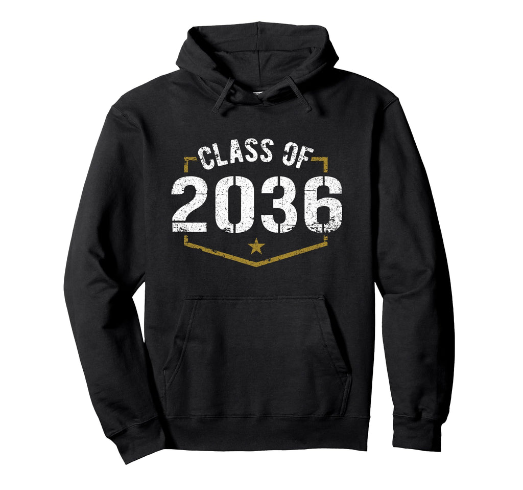 Class 2036 School Graduation Distressed Hoodie - Graphic Print Men Women - T-Shirt, Sweatshirt, Hoodie
