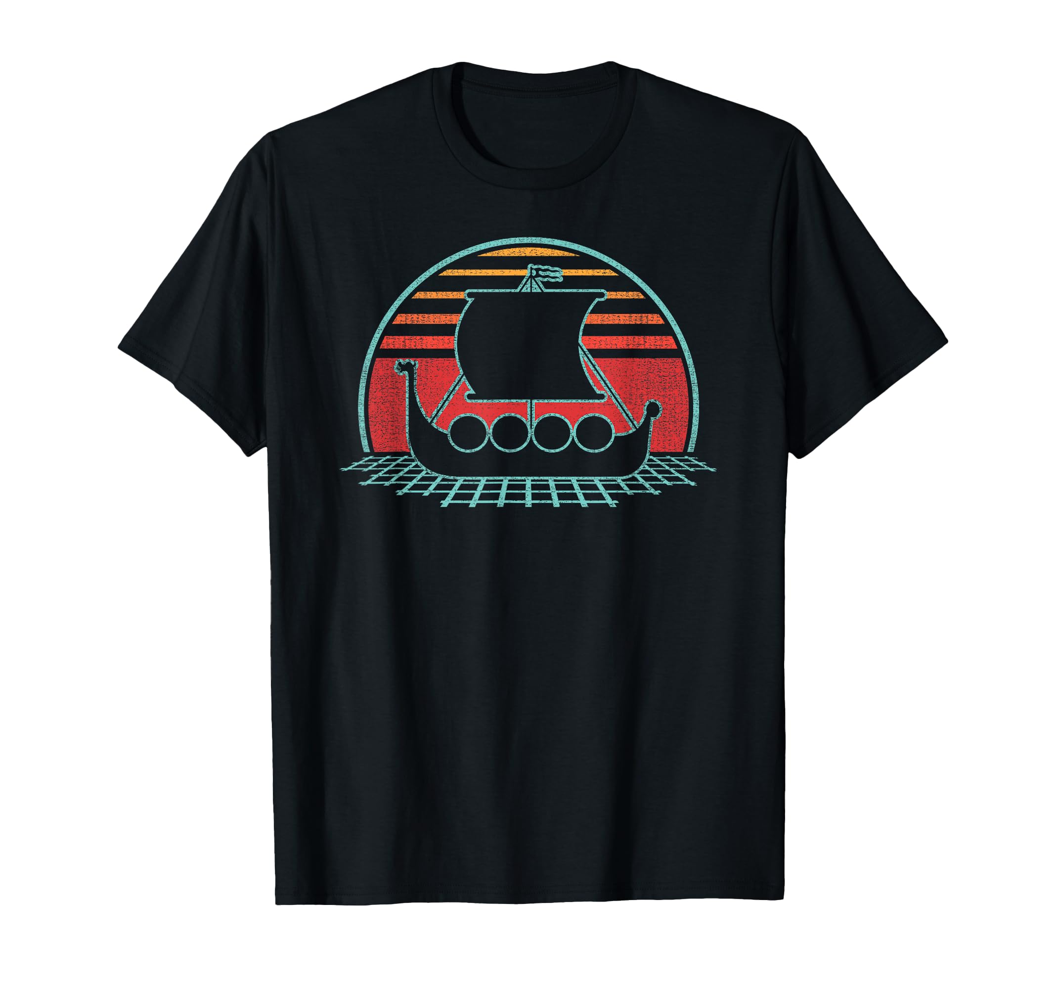 Norse Viking Mythology Sunset 80S Gift Sweatshirt - Graphic Print Unisex - T-Shirt, Sweatshirt, Hoodie