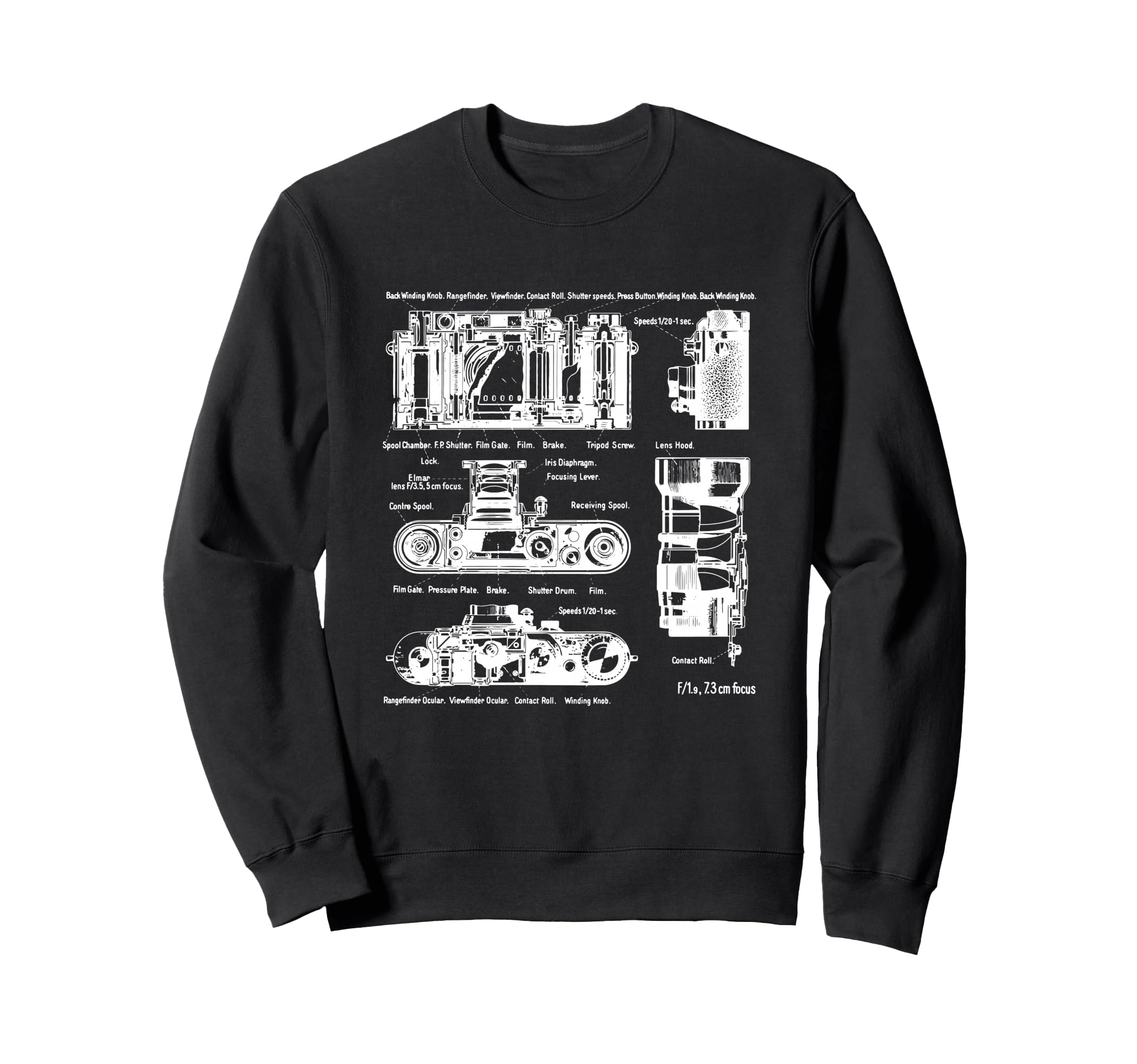 Low Aperture F1 9 Film Camera Sweatshirt - Trendy Graphic Men Women - T-Shirt, Sweatshirt, Hoodie