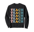 Teach Boho Teacher Elementary School Sweatshirt - Unique Graphic Unisex - T-Shirt, Sweatshirt, Hoodie