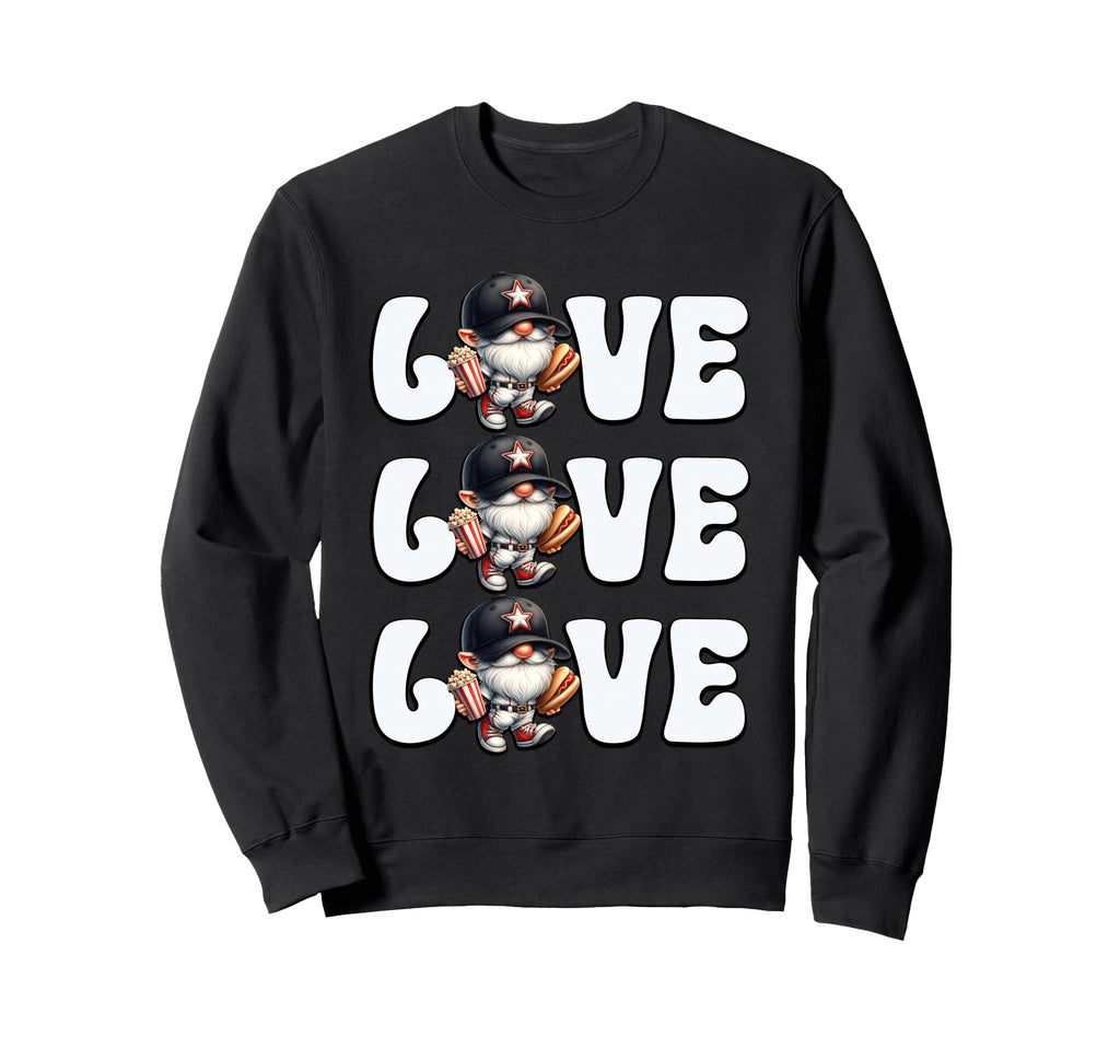 Funny Grandpa Love Baseball Gnome Sweatshirt - Trendy Graphic for Adults - T-Shirt, Sweatshirt, Hoodie