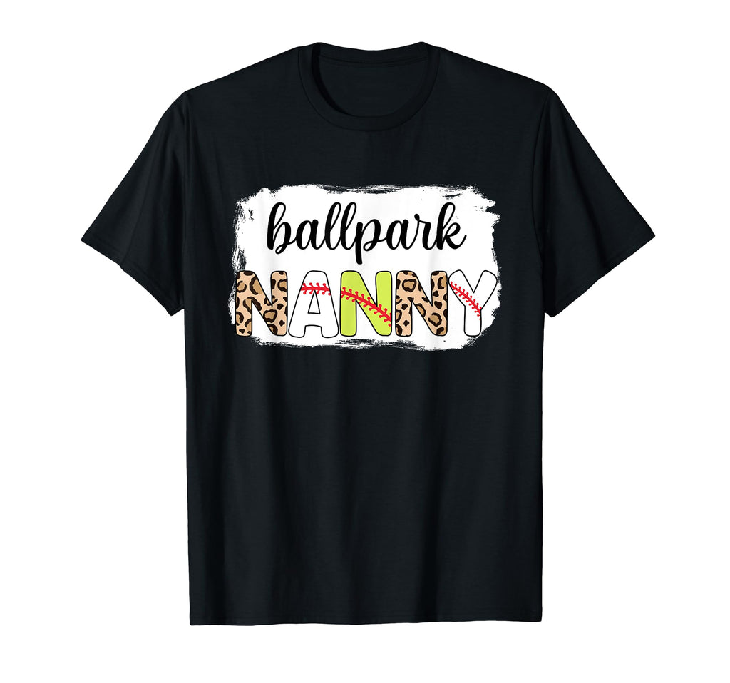 Bleached Ballpark Nanny Baseball T-Shirt - Novelty Apparel for Adults - T-Shirt, Sweatshirt, Hoodie