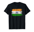 India Flag Distressed T-Shirt - Aesthetic Graphic Men Women - T-Shirt, Sweatshirt, Hoodie