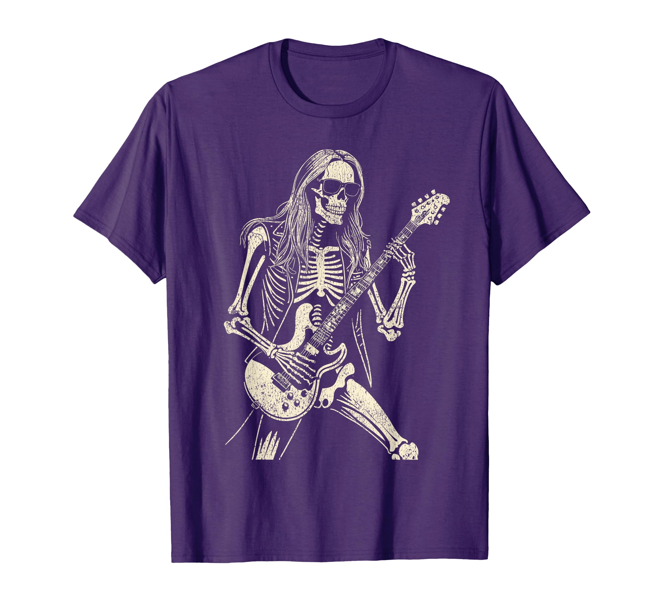 Skeleton Playing Guitar Rock And Roll T-Shirt - Unique Graphic for Adults - T-Shirt, Sweatshirt, Hoodie