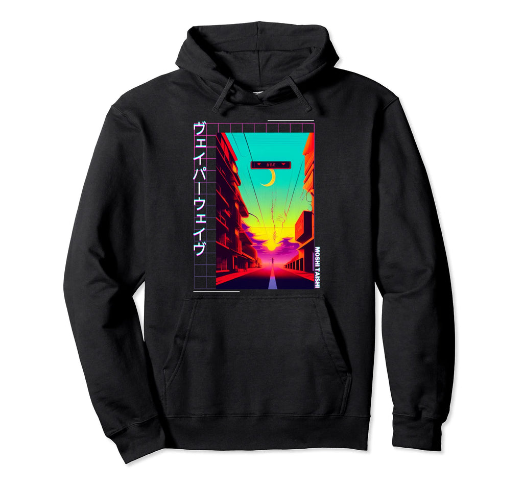 90S Synthwave Japanese Vaporwave Art Hoodie - Minimalist Print Unisex - T-Shirt, Sweatshirt, Hoodie