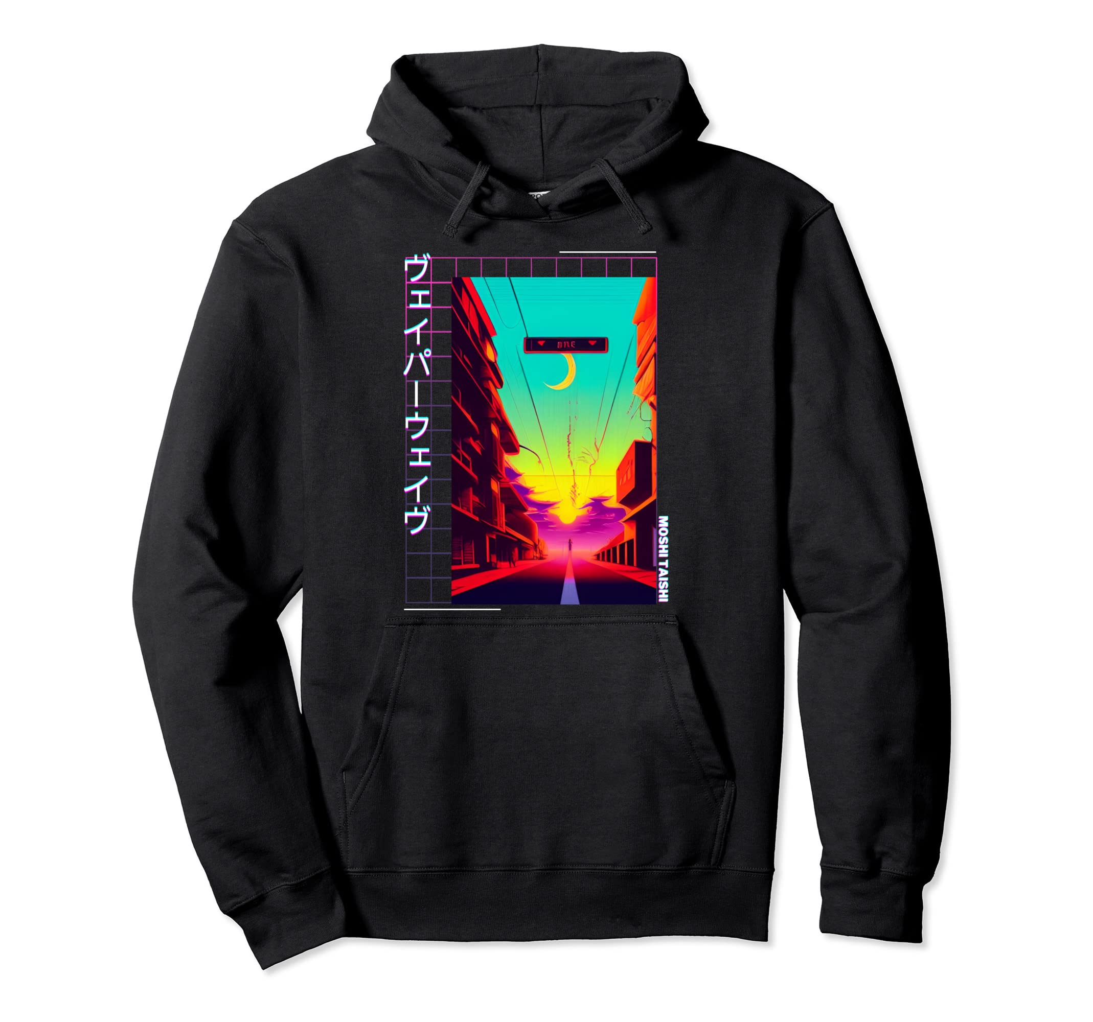 90S Synthwave Japanese Vaporwave Art Hoodie - Minimalist Print Unisex - T-Shirt, Sweatshirt, Hoodie