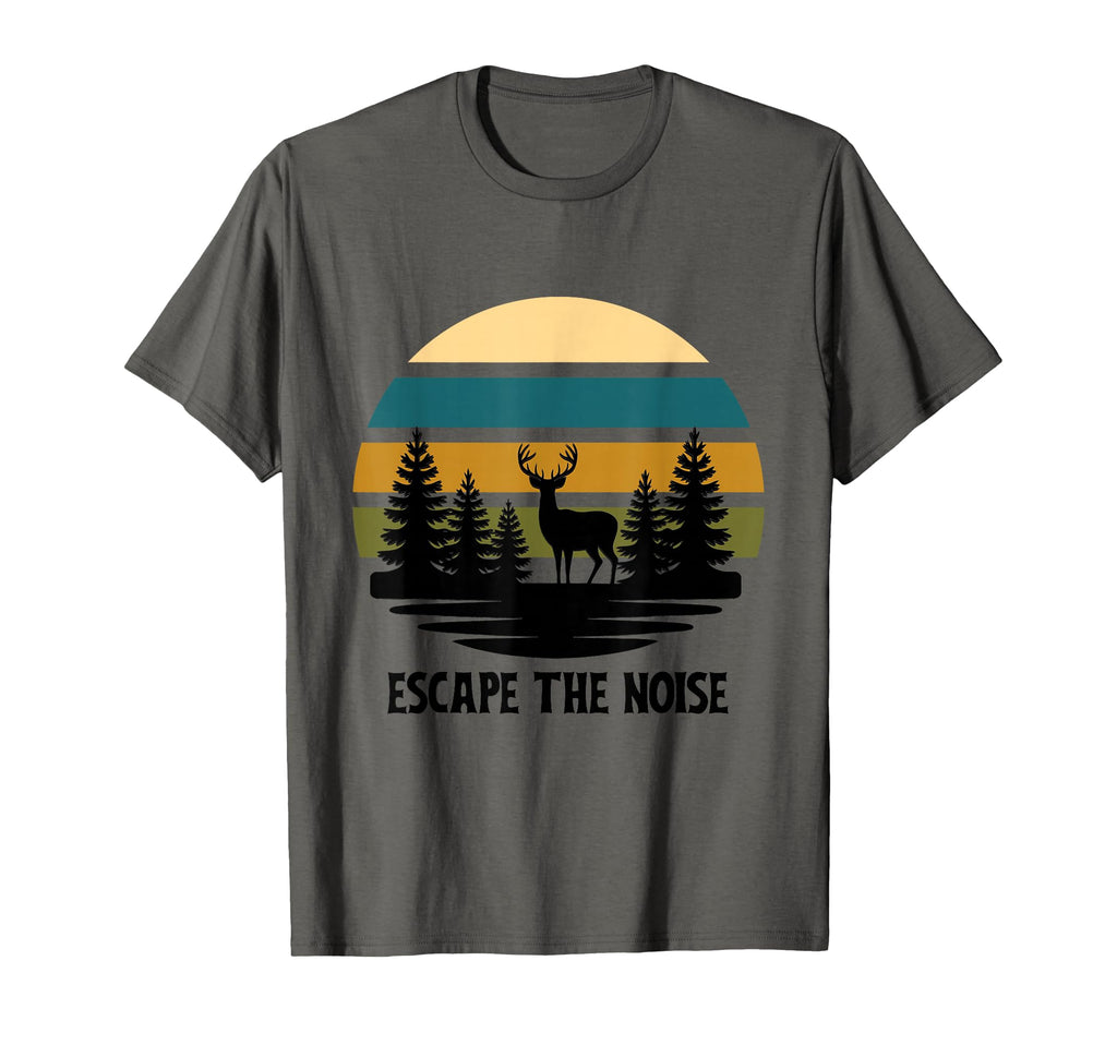 Escape Noise Nature Outdoor T-Shirt - Aesthetic Graphic for Adults - T-Shirt, Sweatshirt, Hoodie