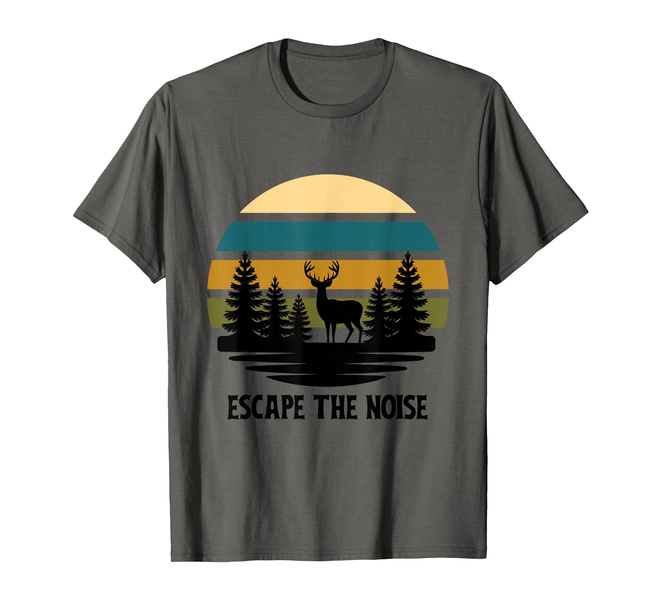 Escape Noise Nature Outdoor T-Shirt - Aesthetic Graphic for Adults - T-Shirt, Sweatshirt, Hoodie