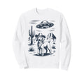 Cowboy Poodle Ufo Funny Western Dog Sweatshirt - Novelty Apparel Men Women - T-Shirt, Sweatshirt, Hoodie