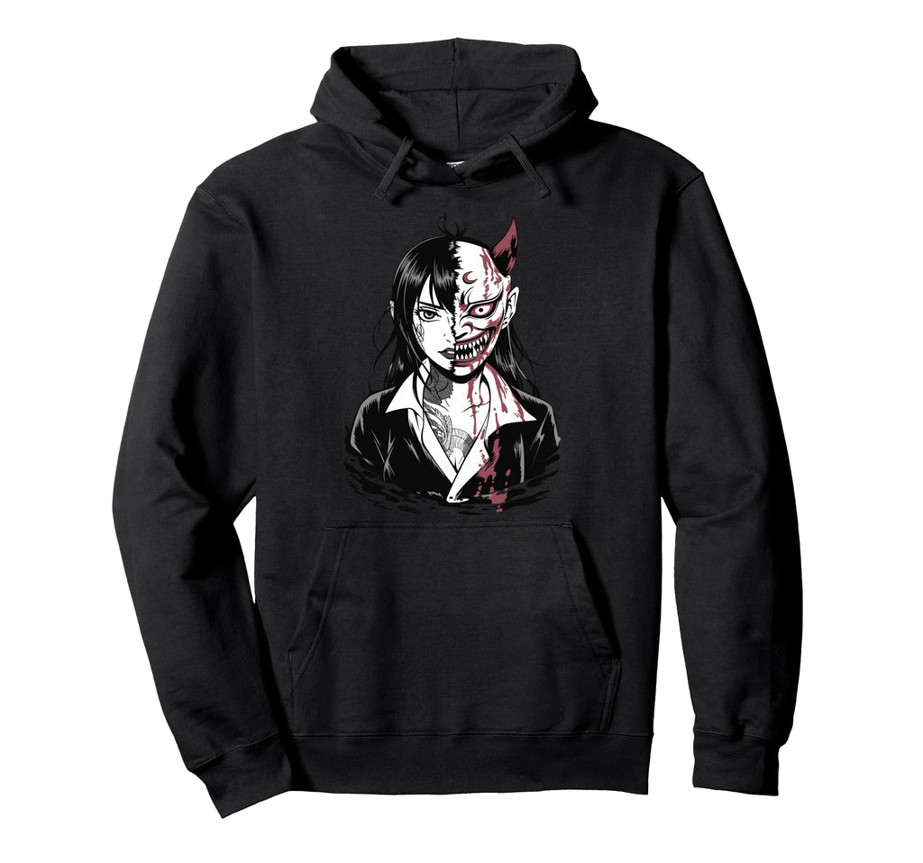 Japanese Horror Anime Manga Y2K Hoodie - Custom Art Print for Adults - T-Shirt, Sweatshirt, Hoodie