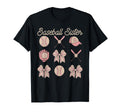 Baseball Sister Coquette Bow Biggest T-Shirt - Minimalist Print for Adults - T-Shirt, Sweatshirt, Hoodie