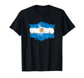 Argentina Flag Distressed T-Shirt - Aesthetic Graphic Men Women - T-Shirt, Sweatshirt, Hoodie