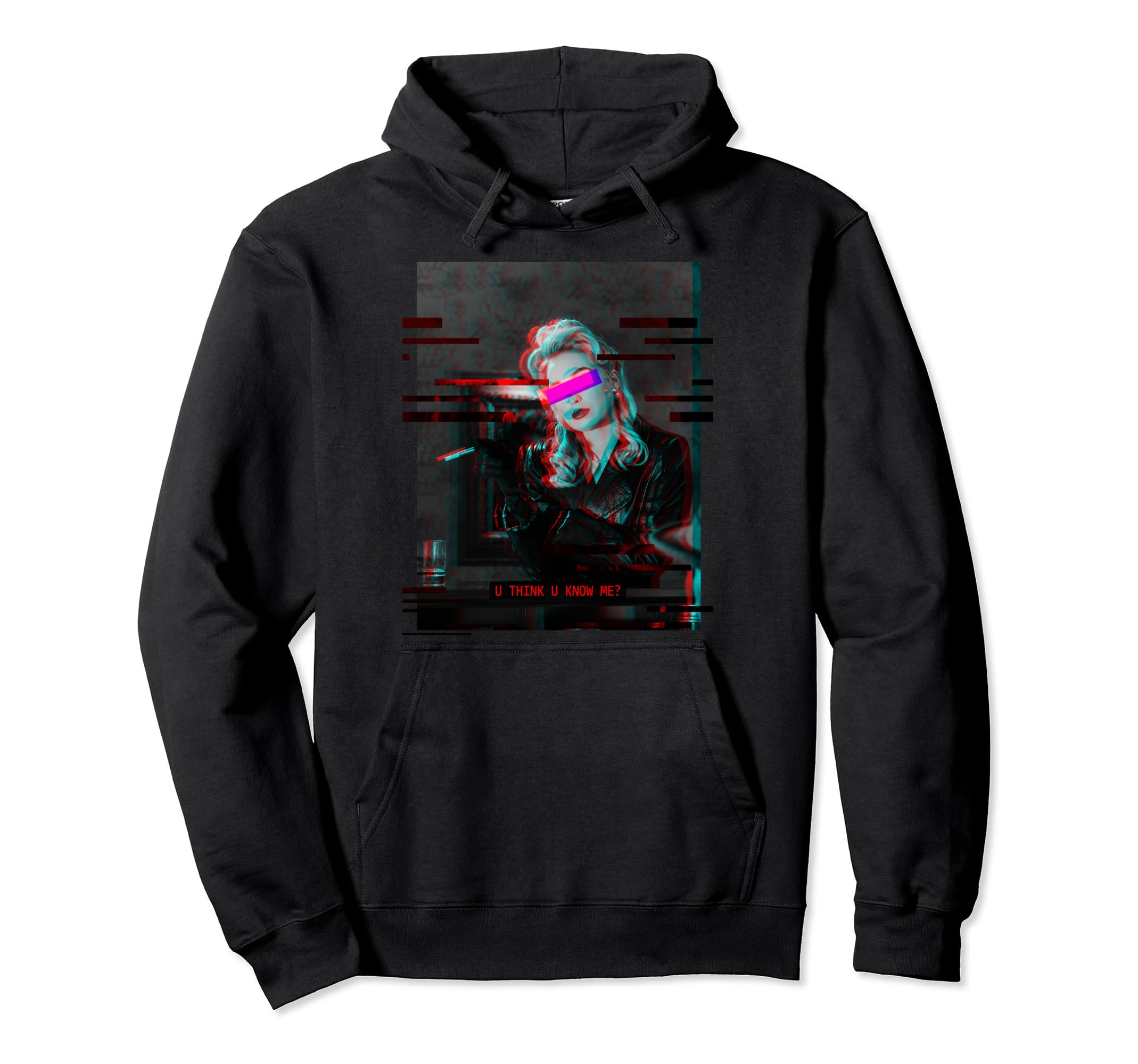 Antisocial Glitch Aesthetic Japan Tokyo Hoodie - Custom Art Print Unisex - T-Shirt, Sweatshirt, Hoodie