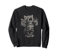 3 Headed Cat Funny Grunge Y2K Sweatshirt - Fun Novelty Design Men Women - T-Shirt, Sweatshirt, Hoodie