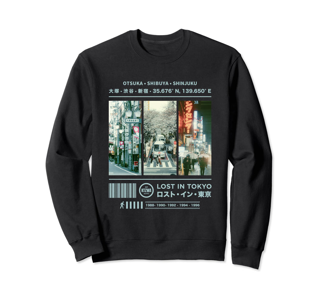 Japanese 90S 80S Streetwear Sweatshirt - Casual Everyday Wear for Adults - T-Shirt, Sweatshirt, Hoodie