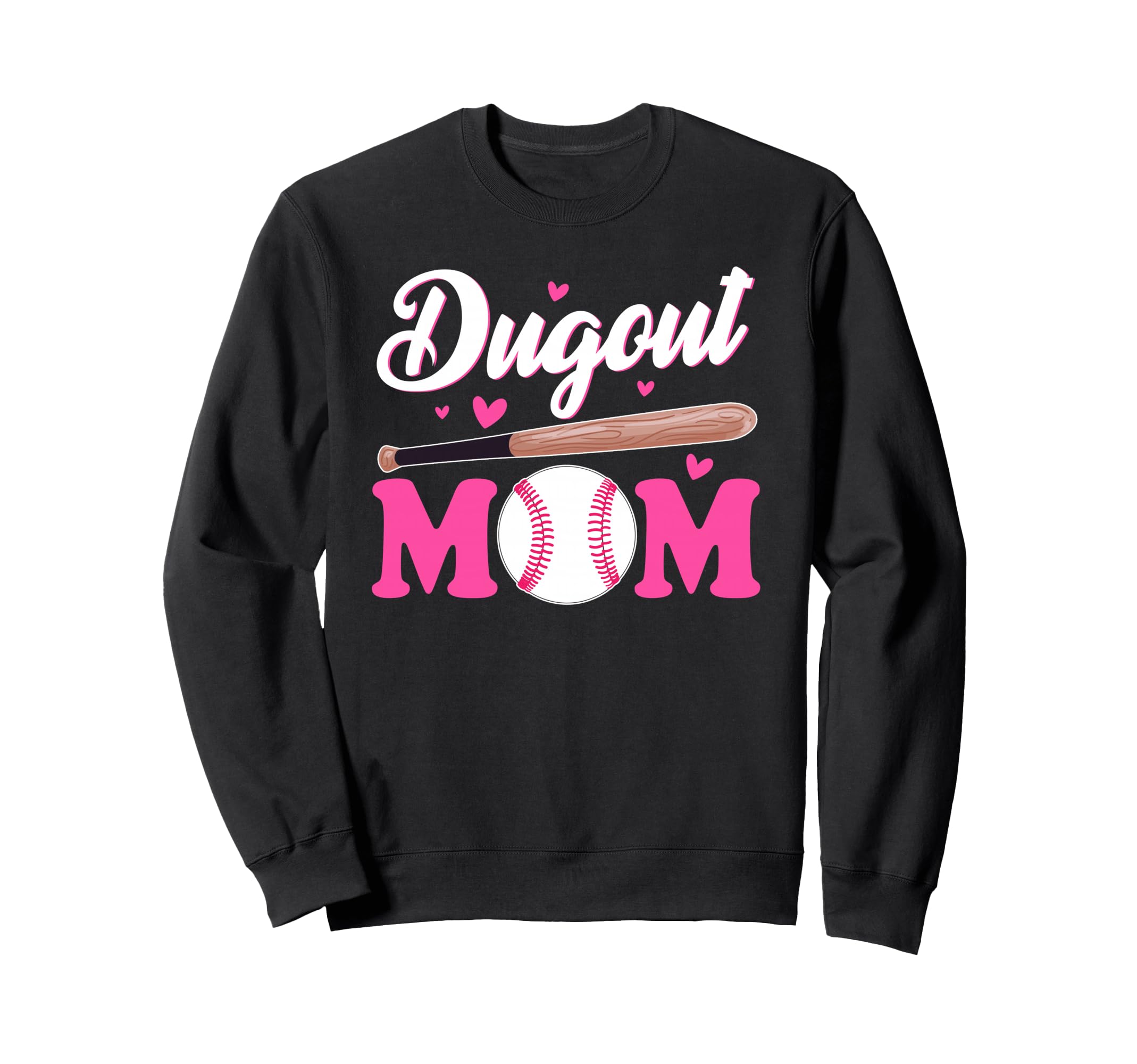 Dugout Mom Baseball Dugout Player Sweatshirt - Minimalist Print Unisex - T-Shirt, Sweatshirt, Hoodie