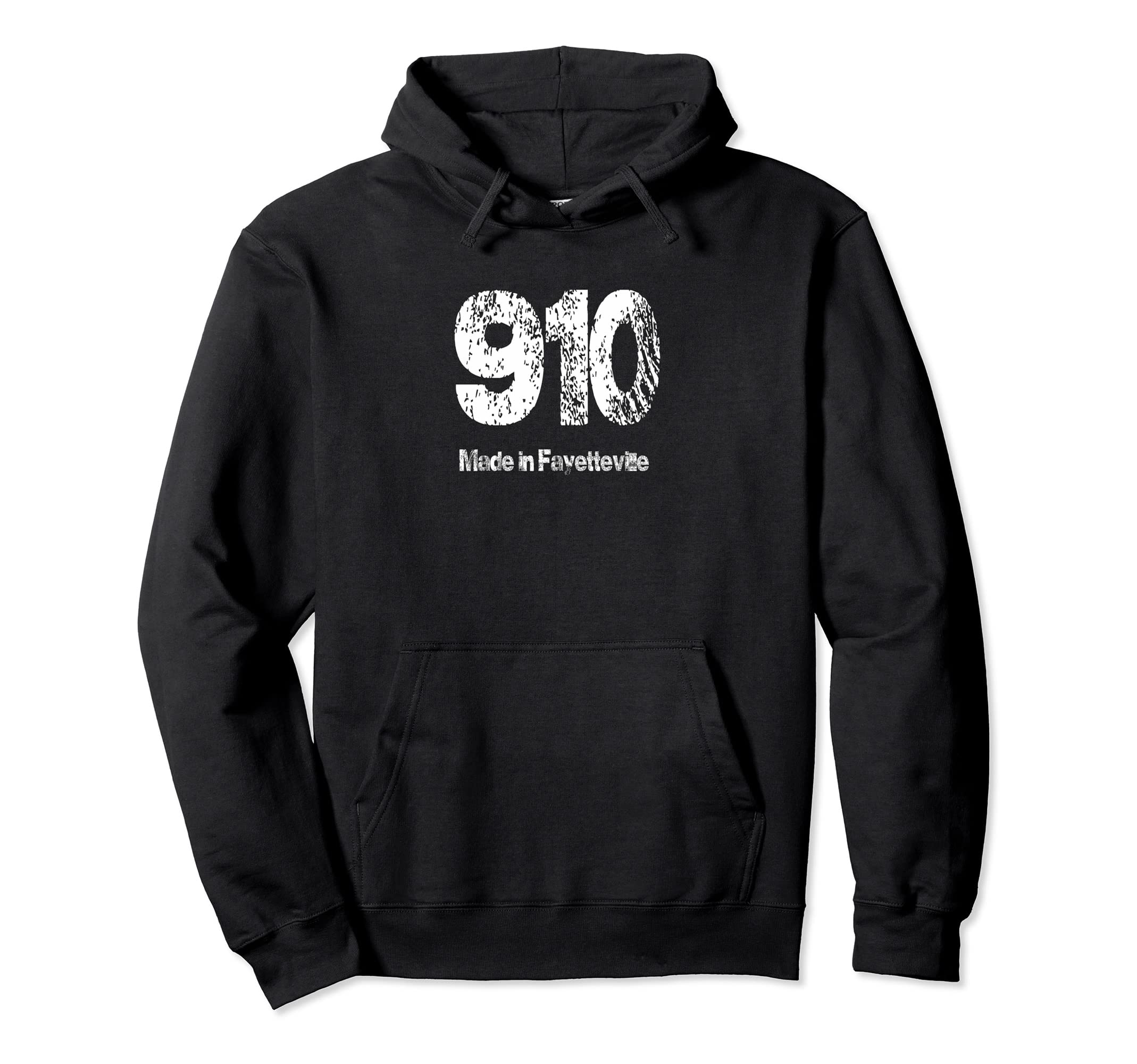 910 Made Fayetteville Distressed Hoodie - Graphic Print Unisex - T-Shirt, Sweatshirt, Hoodie