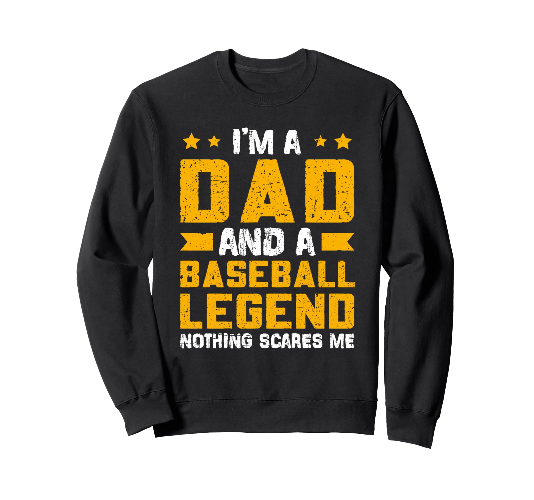 Dad Baseball Legend Fathers Day Sweatshirt - Minimalist Print Unisex - T-Shirt, Sweatshirt, Hoodie