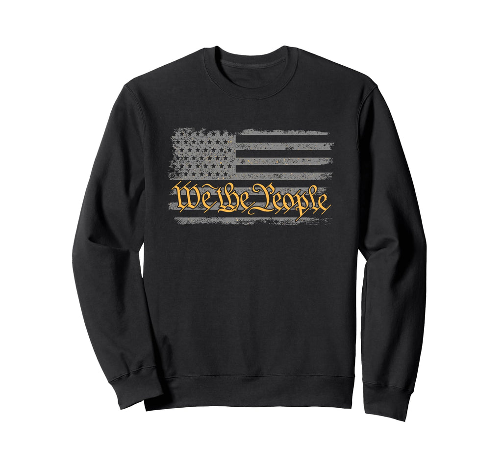 American Flag We People Distressed Sweatshirt - Streetwear Style Men Women - T-Shirt, Sweatshirt, Hoodie