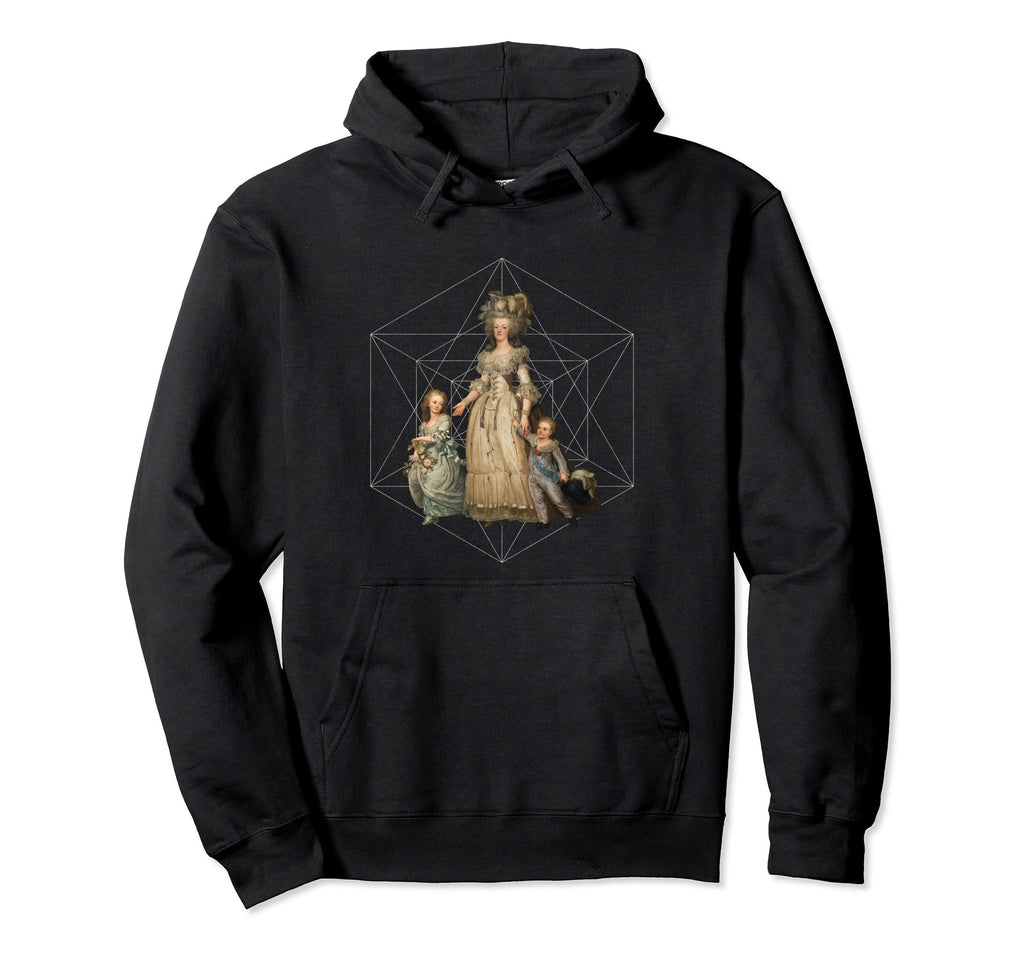 Marie Antoinette Art Geometric Hoodie - Streetwear Style Men Women - T-Shirt, Sweatshirt, Hoodie