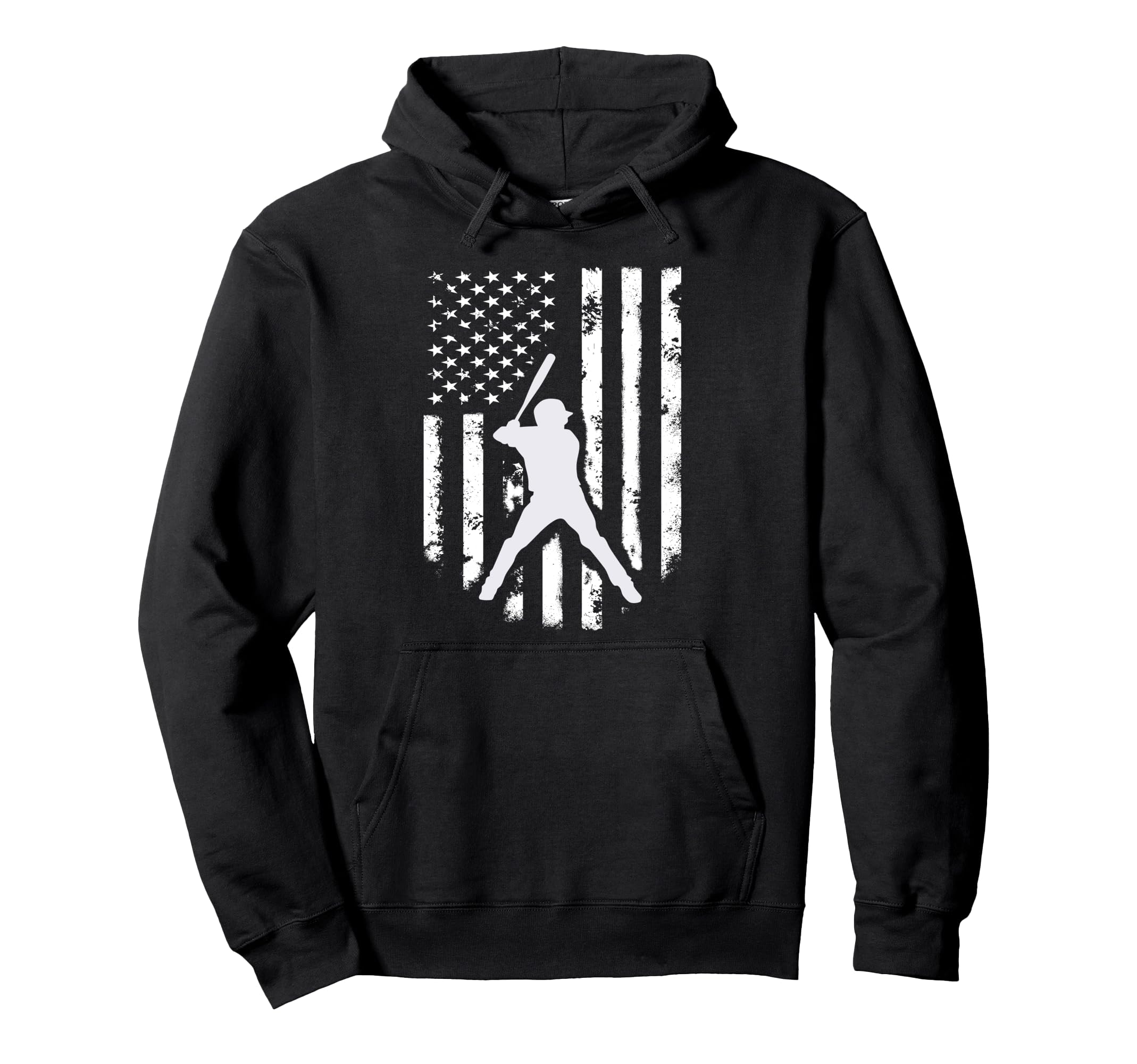 American Usa Flag Baseball Hoodie - Aesthetic Graphic for Adults - T-Shirt, Sweatshirt, Hoodie