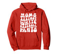 Groovy Moms Against White Baseball Pants Hoodie - Unique Graphic Unisex - T-Shirt, Sweatshirt, Hoodie