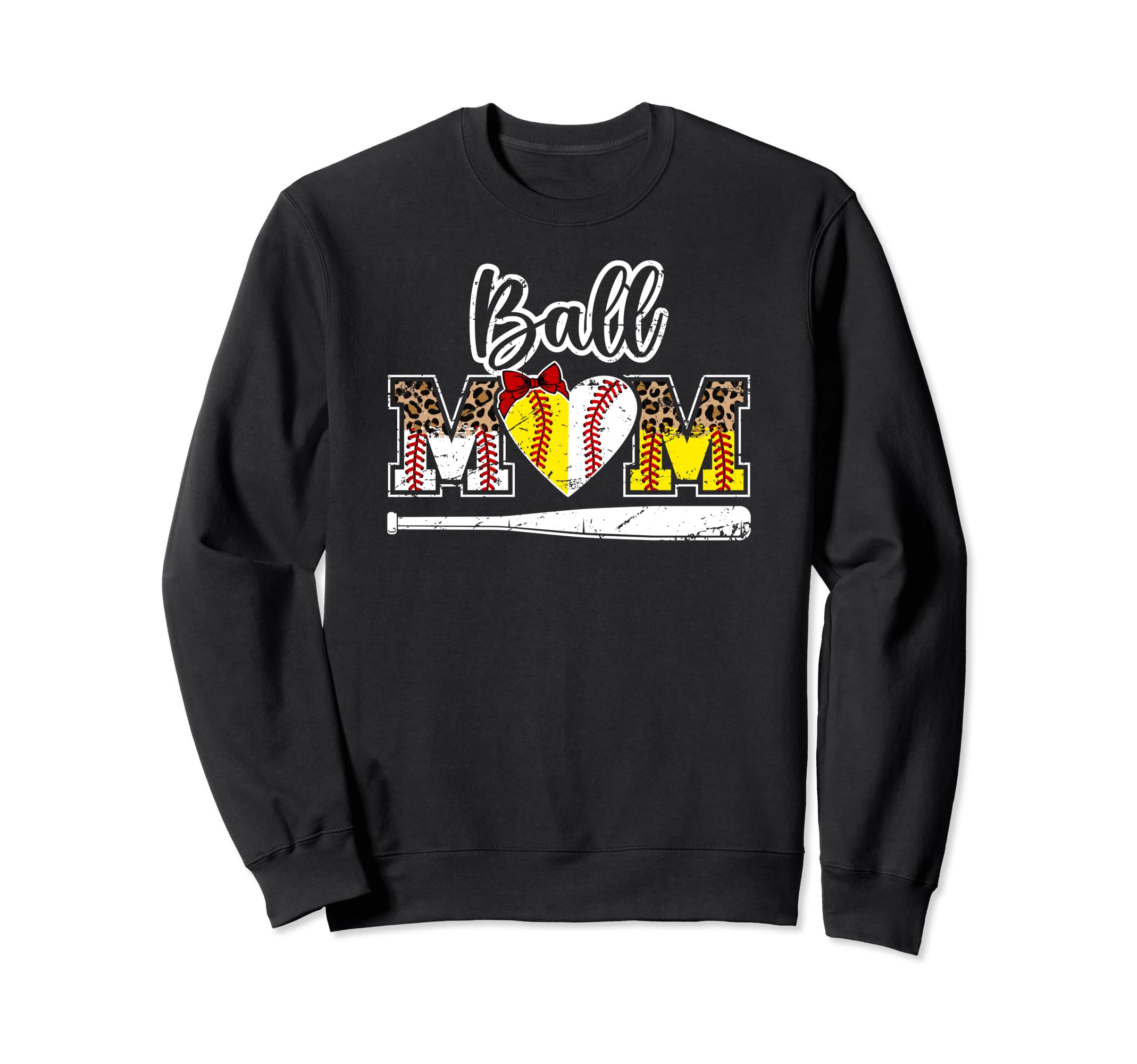 Ball Mom Softball Baseball Mom Sweatshirt - Novelty Apparel Men Women - T-Shirt, Sweatshirt, Hoodie