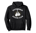 Pittsburgh Boxing Club Distressed Hoodie - Fun Novelty Design for Adults - T-Shirt, Sweatshirt, Hoodie