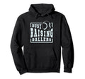 Busy Raising Ballers Funny Baseball Hoodie - Minimalist Print for Adults - T-Shirt, Sweatshirt, Hoodie