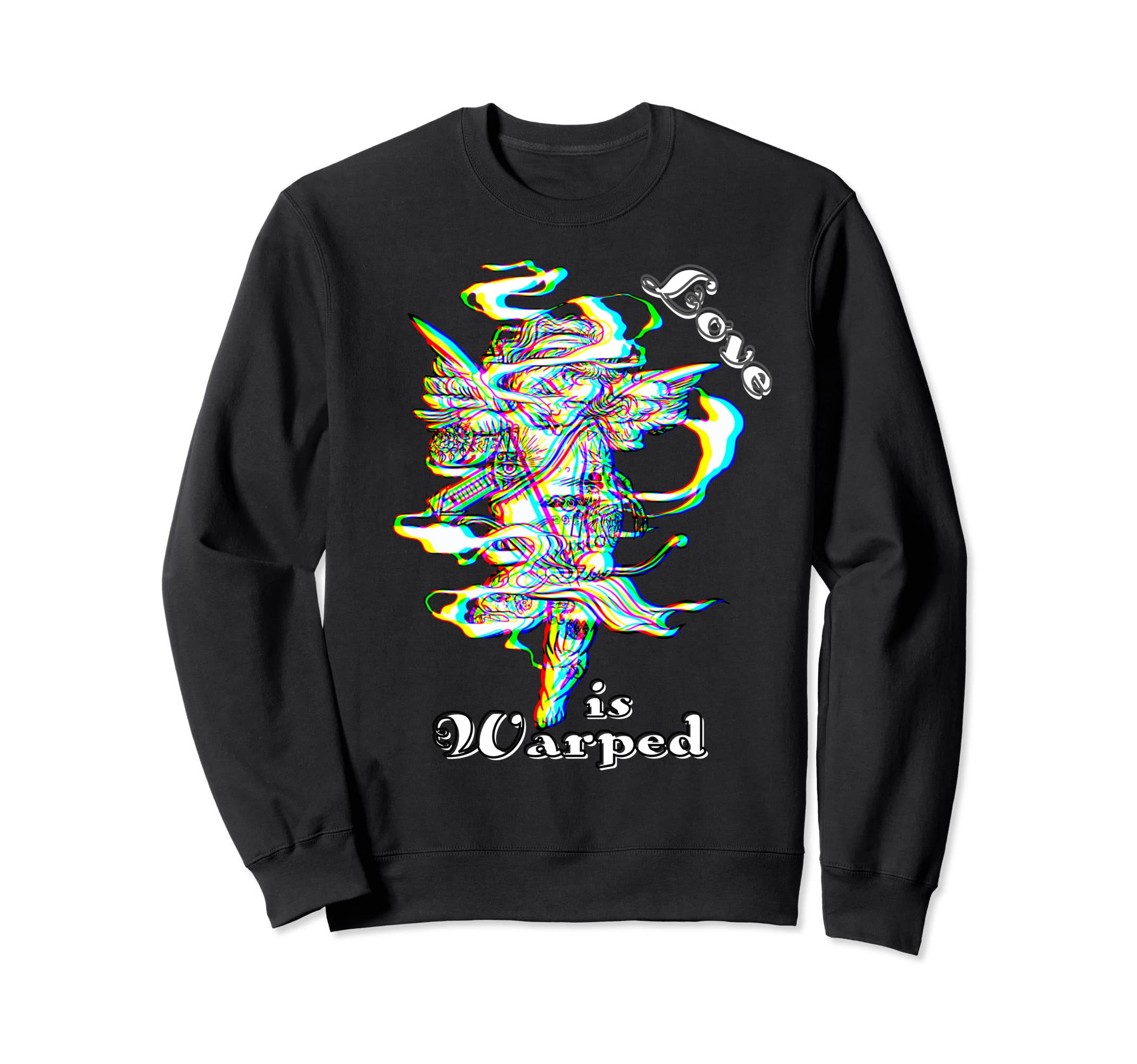 Cupid Love Is Warped Anti Valentine Sweatshirt - Trendy Graphic Unisex - T-Shirt, Sweatshirt, Hoodie