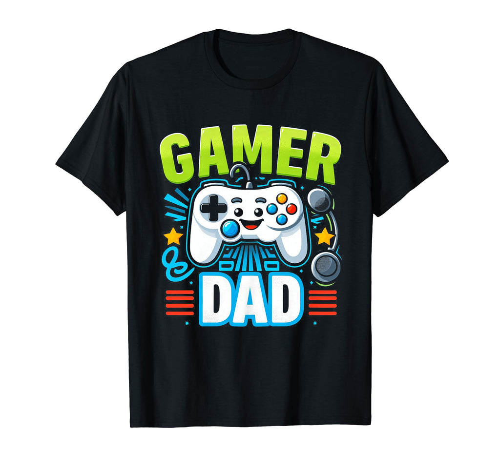 Gamer Dad Game Controller Gaming Video T-Shirt - Minimalist Print Unisex - T-Shirt, Sweatshirt, Hoodie
