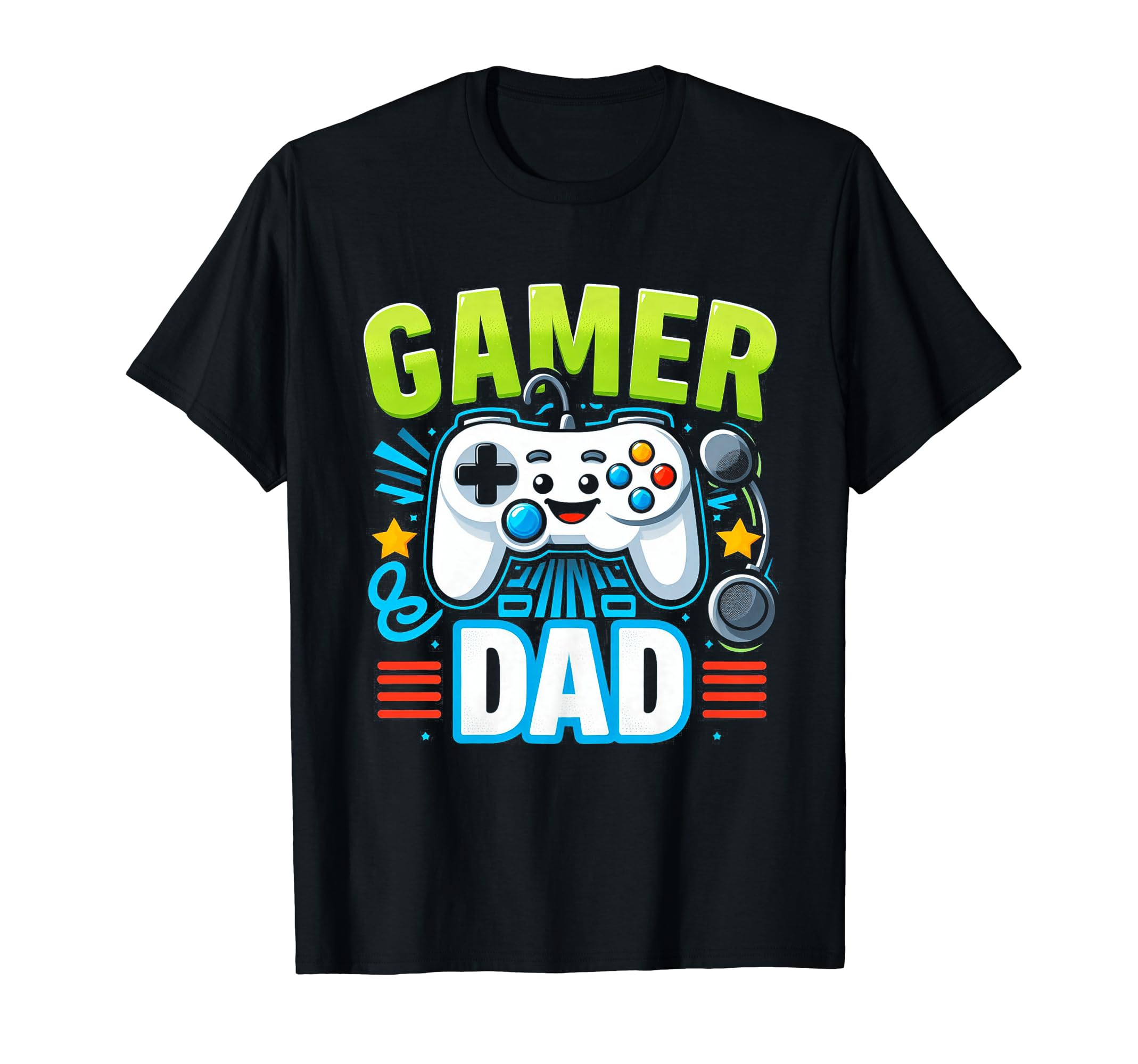 Gamer Dad Game Controller Gaming Video T-Shirt - Minimalist Print Unisex - T-Shirt, Sweatshirt, Hoodie