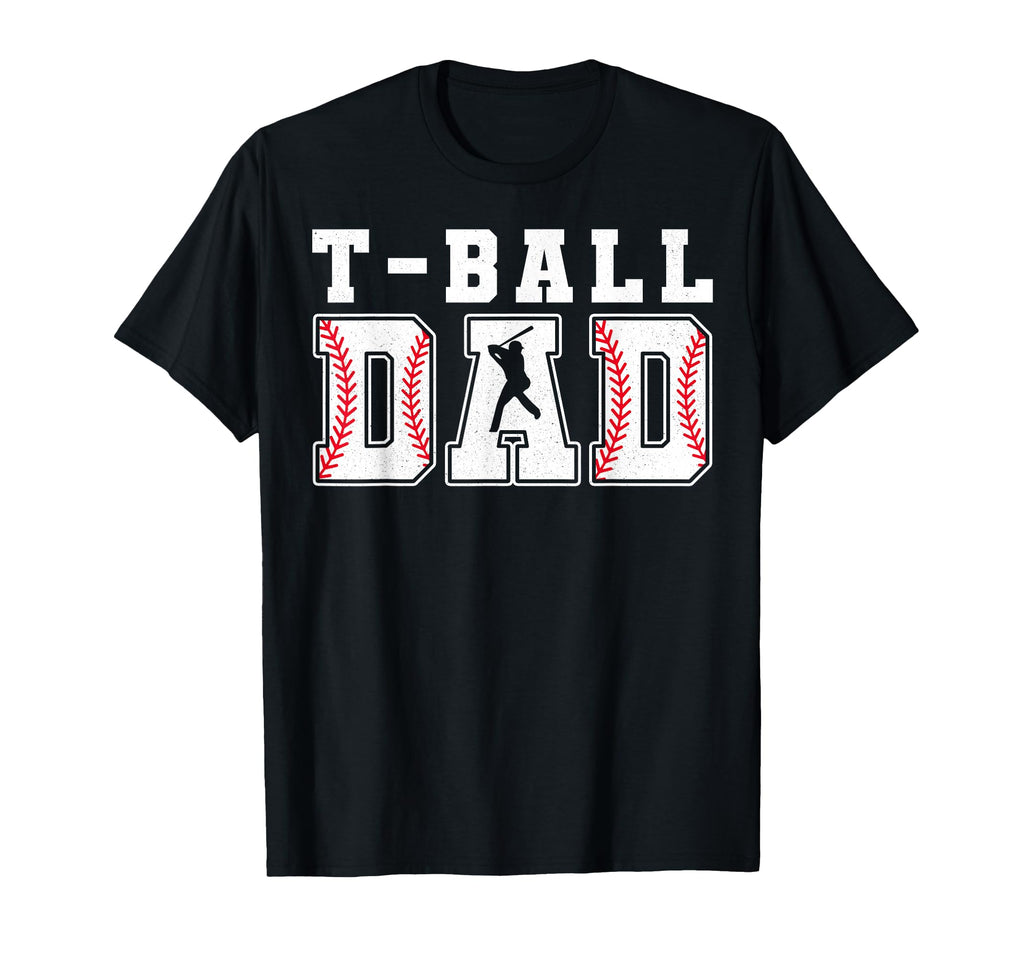 Groovy T Ball Dad Father Happy Fathers T-Shirt - Custom Art Print Unisex - T-Shirt, Sweatshirt, Hoodie