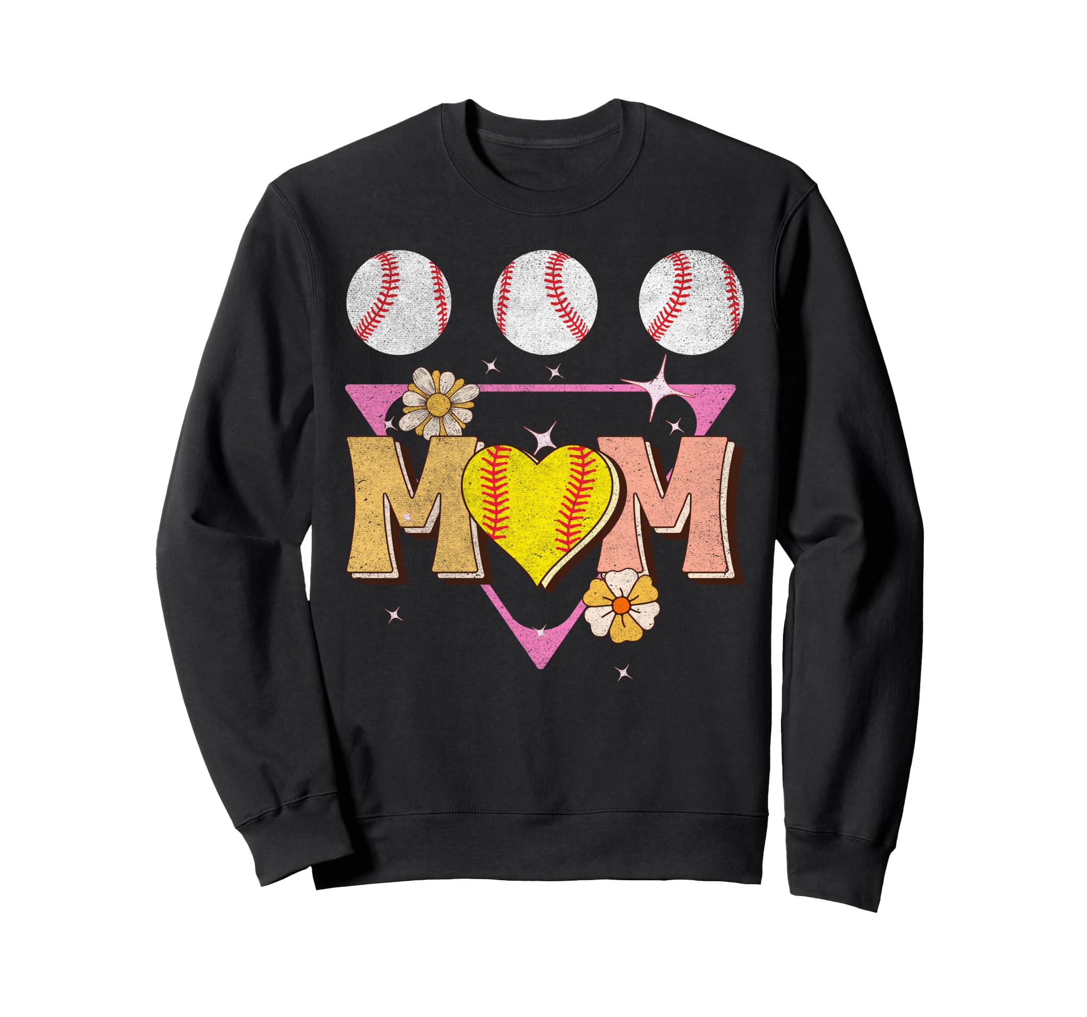 Softball Baseball Mom Player Sweatshirt - Streetwear Style for Adults - T-Shirt, Sweatshirt, Hoodie