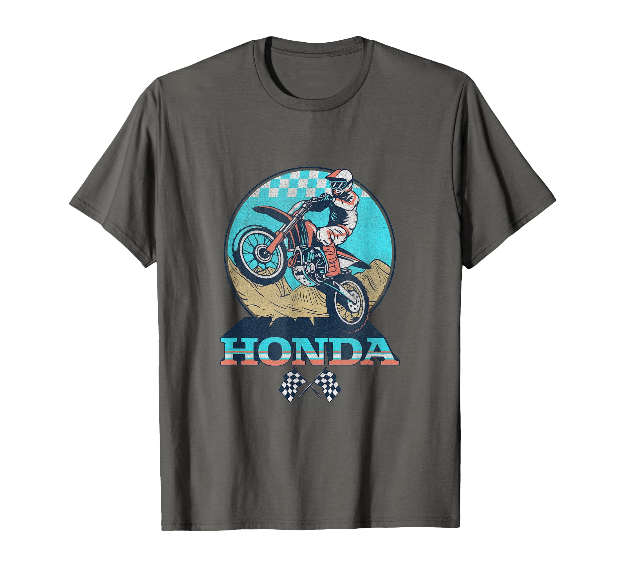 Honda Powersports Motorcycle Rider T-Shirt - Custom Art Print for Adults - T-Shirt, Sweatshirt, Hoodie