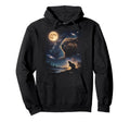 Howling Beaver Full Moon Starry Night Hoodie - Novelty Apparel Men Women - T-Shirt, Sweatshirt, Hoodie
