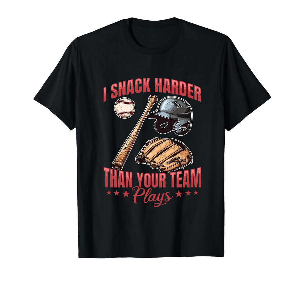 Baseball Player Game Day I Snack T-Shirt - Aesthetic Graphic Men Women - T-Shirt, Sweatshirt, Hoodie
