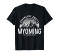 Wyoming Adventure Awaits Cowboy State T-Shirt - Trendy Graphic Men Women - T-Shirt, Sweatshirt, Hoodie