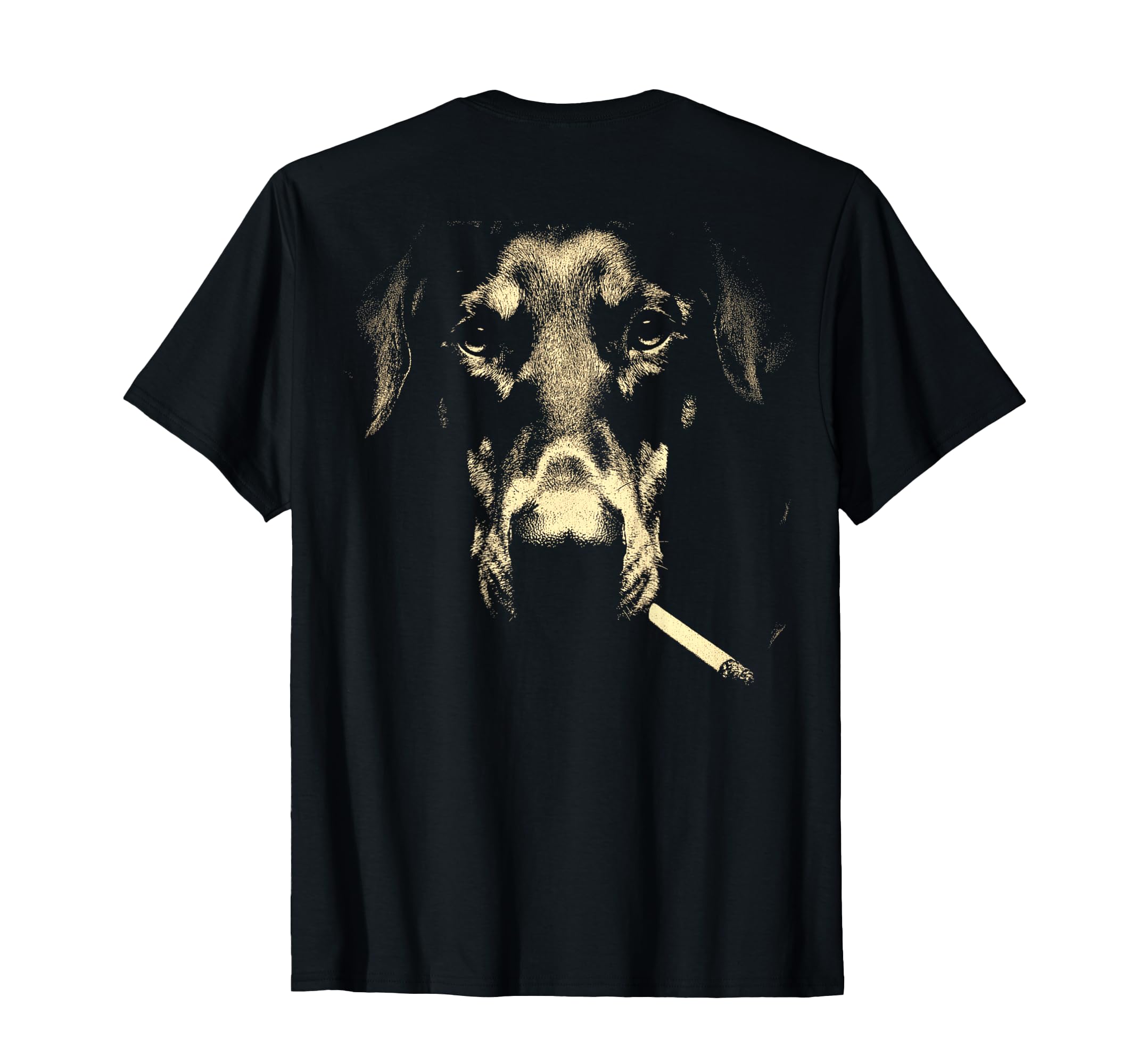 Doberman Smoking Cigarette Grunge Meme T-Shirt - Aesthetic Graphic Unisex - T-Shirt, Sweatshirt, Hoodie
