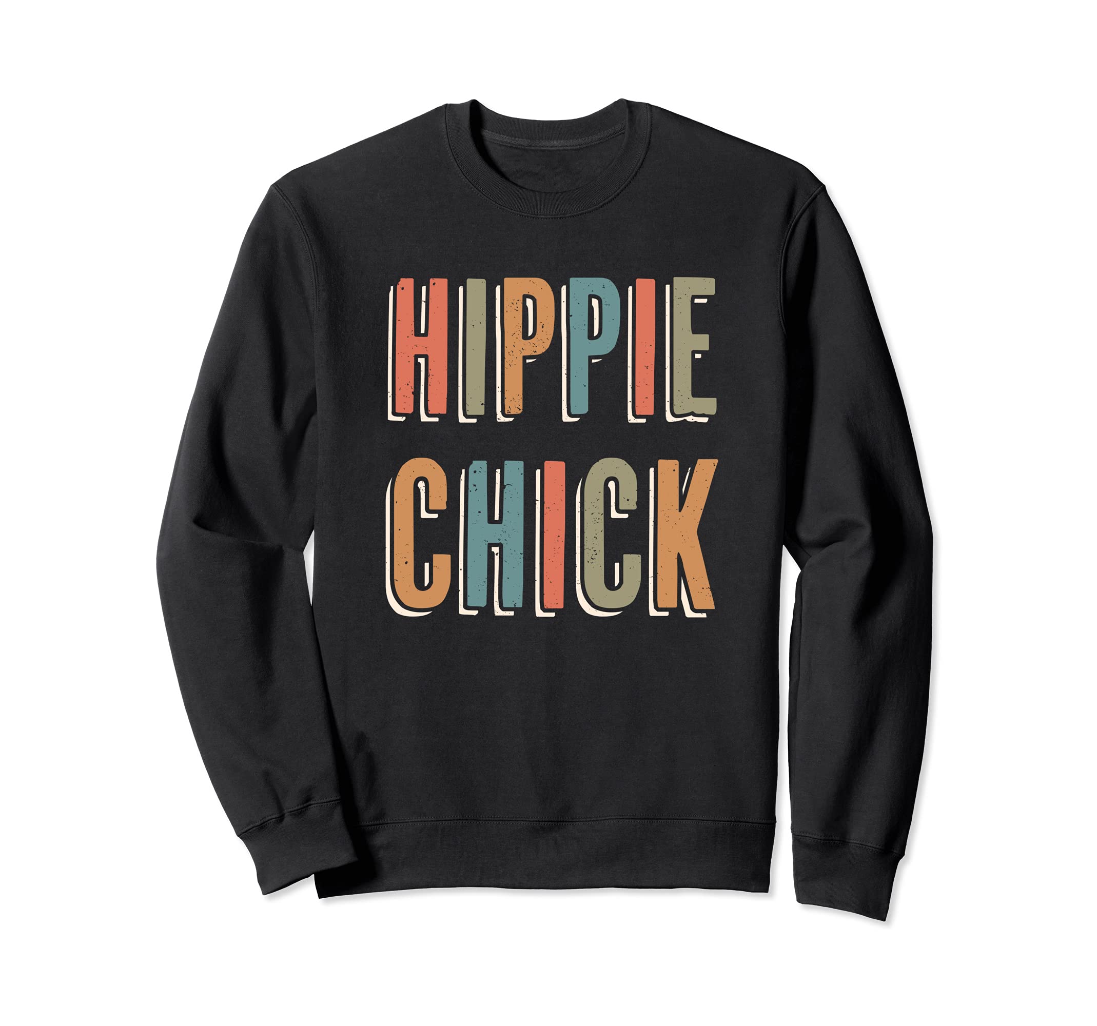Hippie Chick Boho Rainbow Sweatshirt - Streetwear Style Men Women - T-Shirt, Sweatshirt, Hoodie