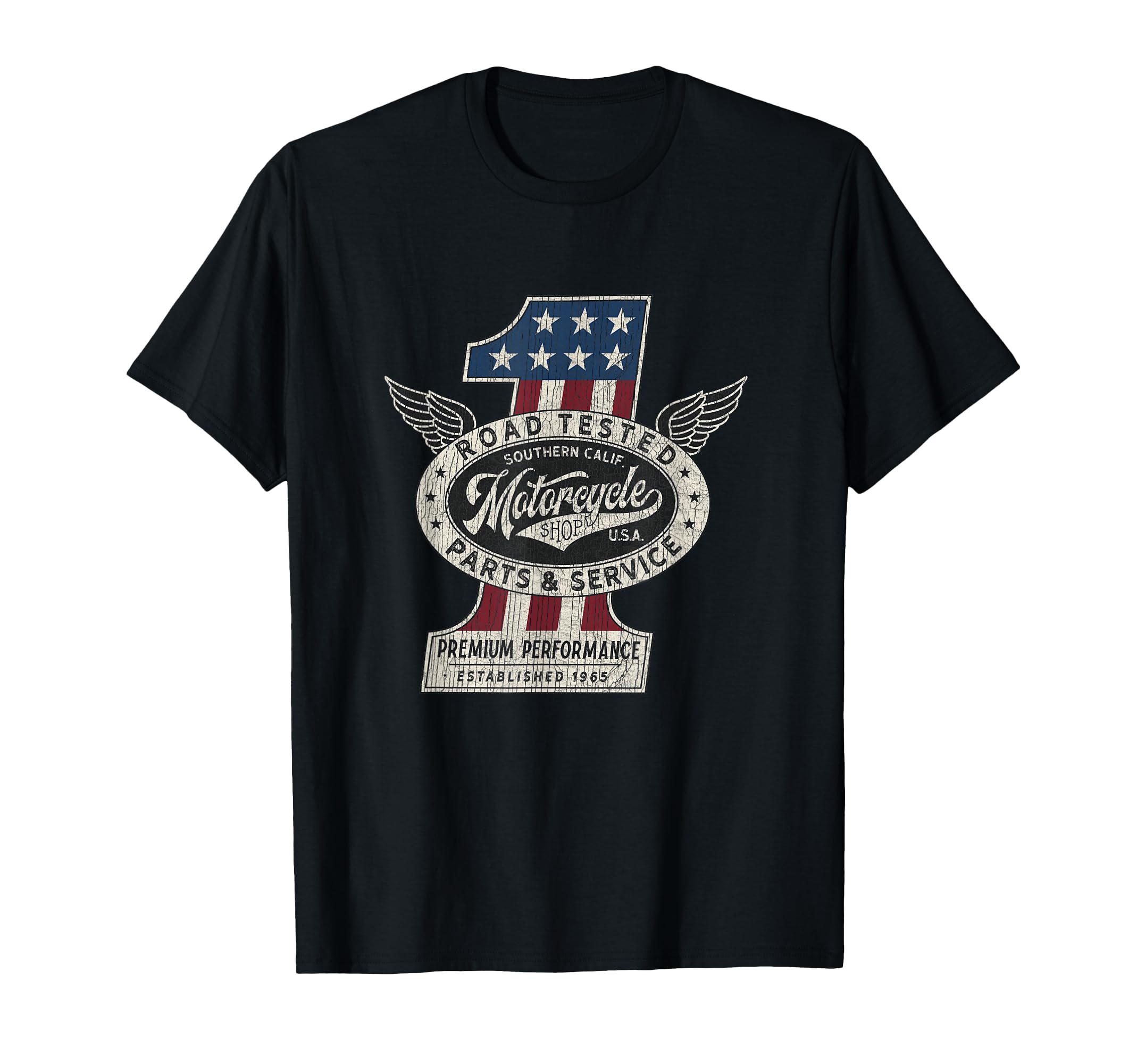 Motorcycle Shop No 1 Biker Usa Pride T-Shirt - Unique Graphic Men Women - T-Shirt, Sweatshirt, Hoodie